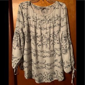Loft XL Womens Sheer Blouse